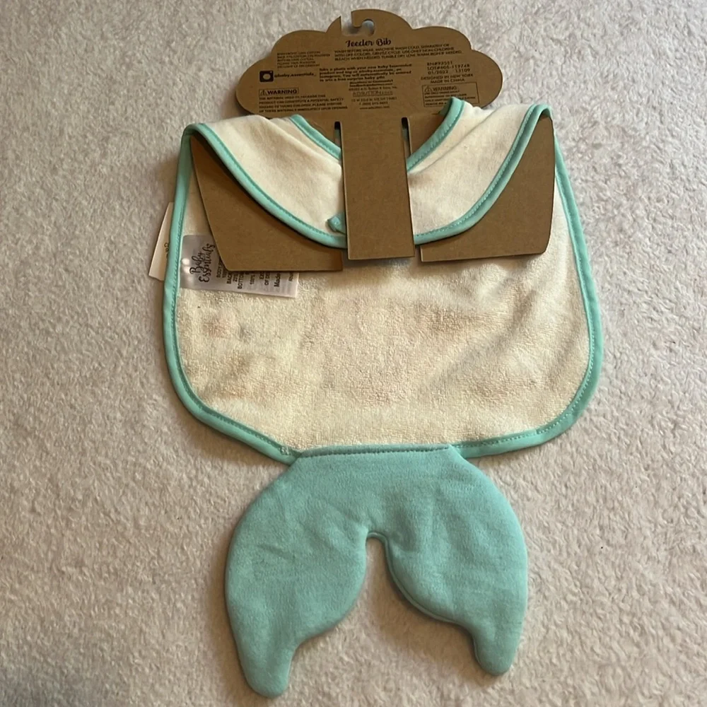 NWT 2 Baby Bibs, 1 with Headband